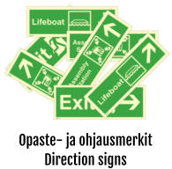 Opaste- ja ohjausmerkit Direction signs