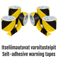 Itseliimautuvat varoitusteipit Selt-adhesive warning tapes