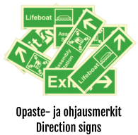 Opaste- ja ohjausmerkit Direction signs