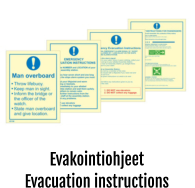 Evakointiohjeet Evacuation instructions