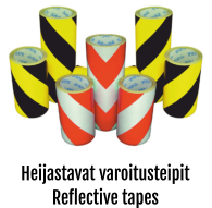 Heijastavat varoitusteipit Reflective tapes